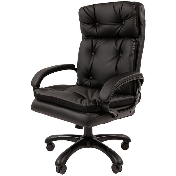 Кресло CHAIRMAN 442, экокожа, черный - Вид 4