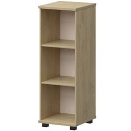 Стеллаж низкий узкий НТ-440.Ч Баттл Рок 396x442x1283 Аргентум - Фото предпросмотра