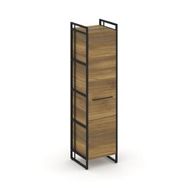 Rift Шкаф 4 ниши узкий RF.SU-41 (R) Сандал Янтарный/Металл Черный 420*396*1648 - Фото предпросмотра