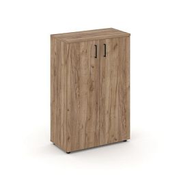 Стайл Проджект Шкаф средний широкий SN.STS-204 Дуб Табак/Черный Ручки 796*400*1203 - Фото предпросмотра