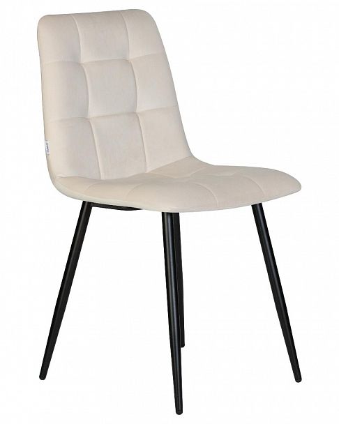 Стул обеденный DOBRIN CHILLY (Кремовый Holland 05, основание черное) - Вид 2