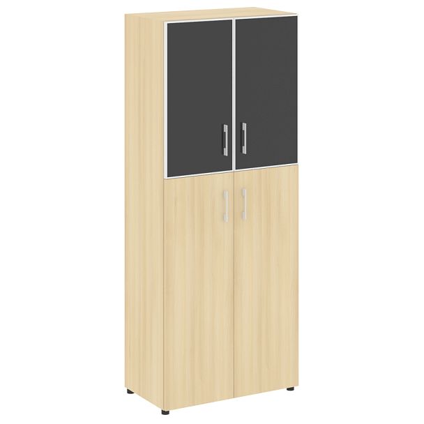 Yalta Шкаф LT.ST-1.7 R black Акация/Стекло black 800*450*1987 - Вид 1