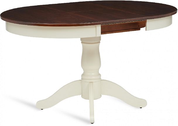 Стол деревянный раздвижной Вэлт D100(140)х100х76 Античный орех/Cлоновая кость - Вид 2