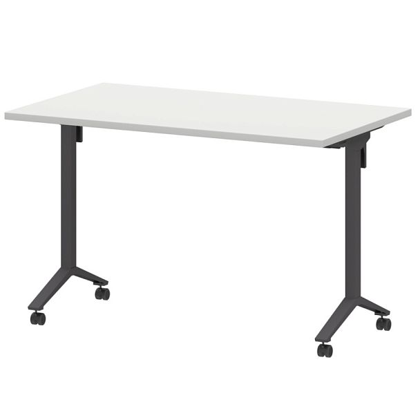 Стол мобильный складной МБ25-120.70 Белый/Антрацит 1200x700x750 Моби - Вид 1