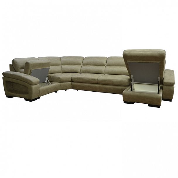 Угловой диван "Линкольн" 1у-уб-3ру-оу - Вид 2