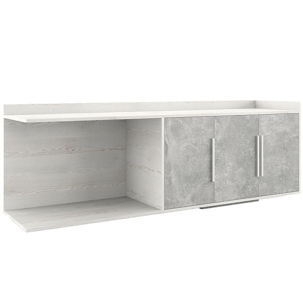 Тумба большая B-tone 183x45x64 сосна бетон светлый - Вид 1