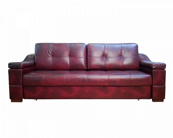 Диван "Макс П5" кожа+иск.кожа, тик-так - Вид 1