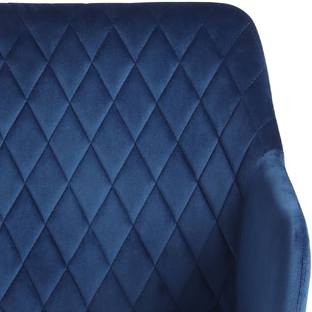 Барное поворотное кресло Барли К, Confetti blue/белый - Вид 8