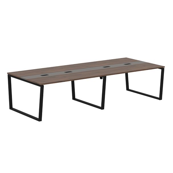 Конференц стол EVCT 3114 Дуб Денвер темный/Черный 3132х1346х750 EDIS - Вид 1