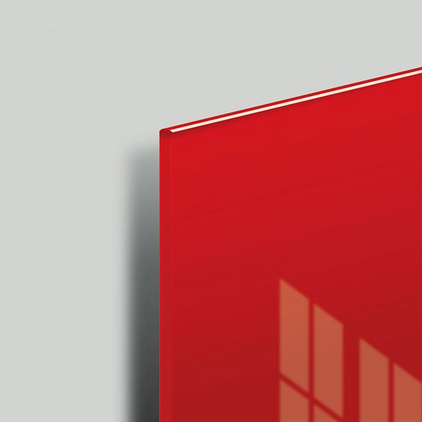 Доска магнитно-маркерная стеклянная 40х60 см, 3 магнита, КРАСНАЯ, BRAUBERG, 236746 - Вид 6