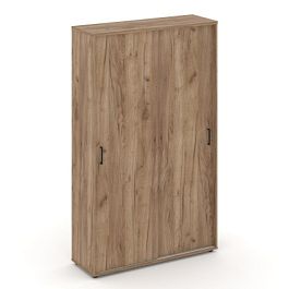 Стайл Проджект Шкаф-купе комбинир. SN.SHK-002 Дуб Табак/Черный Ручки 1200*400*1982 - Фото предпросмотра