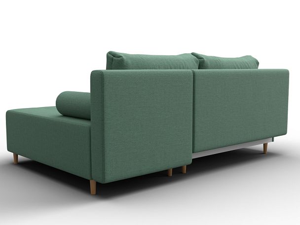 Диван угловой Лига-102 угол универсальный Рогожка зеленый - Вид 5