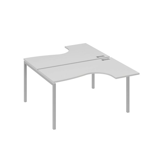 Станция каркас DUE столы (2х140) Классика A4 А4 Б2 181 БП серый / металлокаркас серый - Вид 1