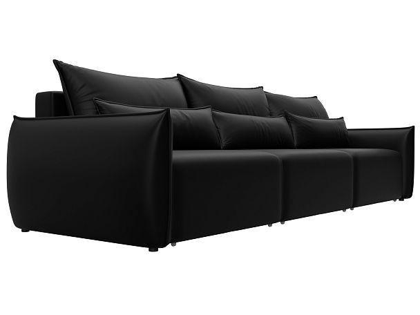 Диван прямой Лига-051 НПБ Лонг Экокожа черный - Вид 3