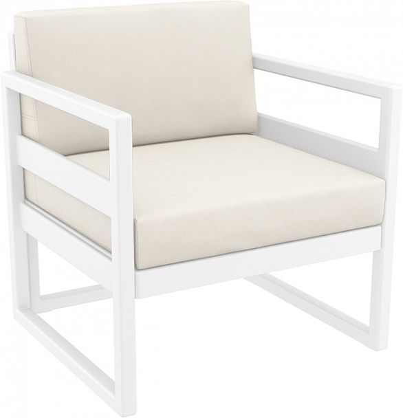 Кресло пластиковое с подушками Siesta Contract Mykonos - Вид 1