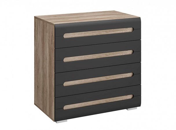 Спальня "Наоми" КМ-09 дуб каньон/графит - Вид 1