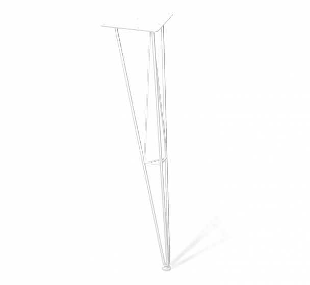 Стол Sheffilton SHT-TU10/TT 90 ЛДСП белый/бетон чикаго светло-серый - Вид 6