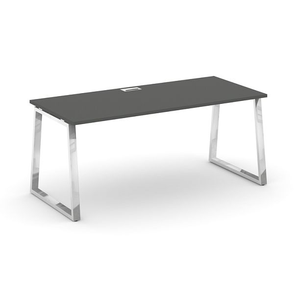 Style Project Direct Lux Стол письменный M-SN-6T1.SR-024.M Антрацит/Нержавеющая Сталь/Хром 1580*800*750 - Вид 1