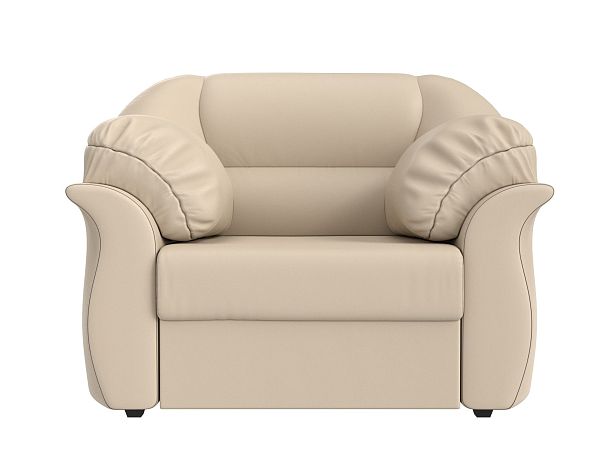 Кресло Карнелла (полностью экокожа бежевая) - Вид 2