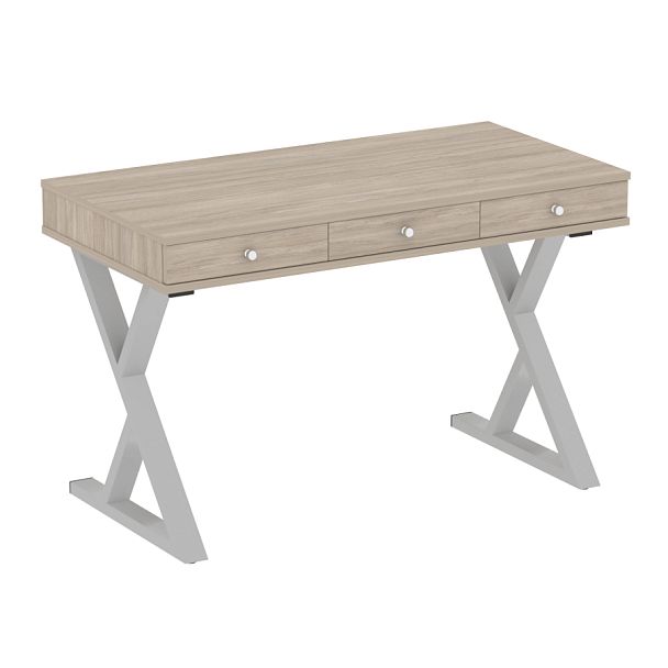 Home Office Стол письменный VR.SP-1-118.M Дуб аттик/Серый металл 1180*600*750 - Вид 1