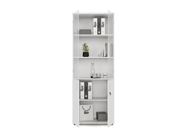 ЛАЙТ / LIGHT RLG039-70x35 Шкаф комбинированный 70x35x183 Белый - Вид 2