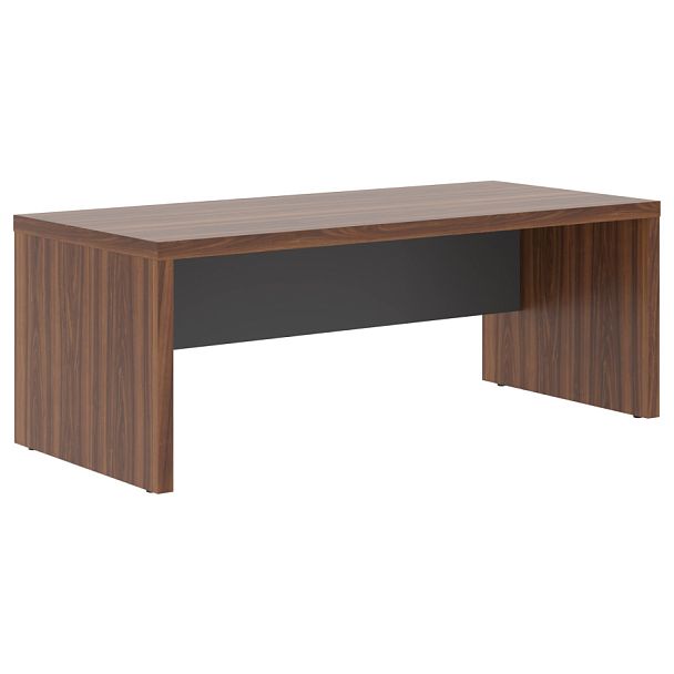 Стол руководителя ZST 209 Орех Даллас/Антрацит 2000х900х745 ZENN - Вид 1