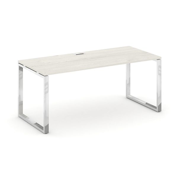 Style Project Direct Lux Стол письменный M-SN-6O.SR-025.M Дуб Наварра/Нержавеющая Сталь/Хром 1780*800*750 - Вид 1