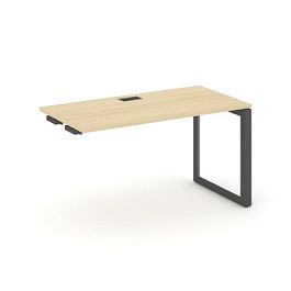 Стайл Проджект Некст / Style Project Next Стол-приставка к опор. элем. SN-59O.OPRS-021 Акация Лорка/Металл Антрацит/Черный Заглушка 980*800*750 - Фото предпросмотра