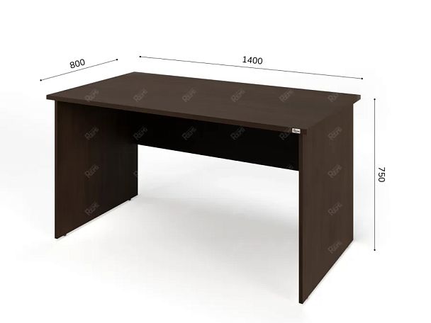 ЛАЙТ / LIGHT RLG003-14x8 Прямоугольный стол 140x80x75 Венге - Вид 2