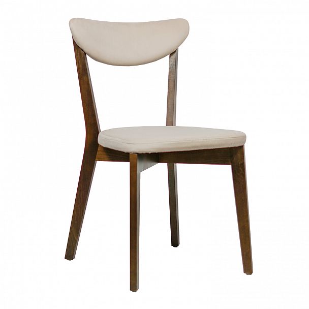 Стул Ruby, велюр Velutto-04 (светло-бежевый), старинный орех - Вид 1