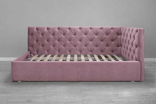 Кровать «Оливия» светло-розовая - Вид 2