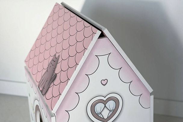 Стол Домик MK-0017.2711 белое дерево/розовый - Вид 9