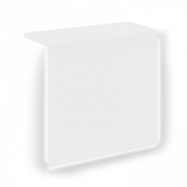 Накладка с подсветкой прямая высокая "Onix" О.R-NP.V-118.1.S белый - Вид 1