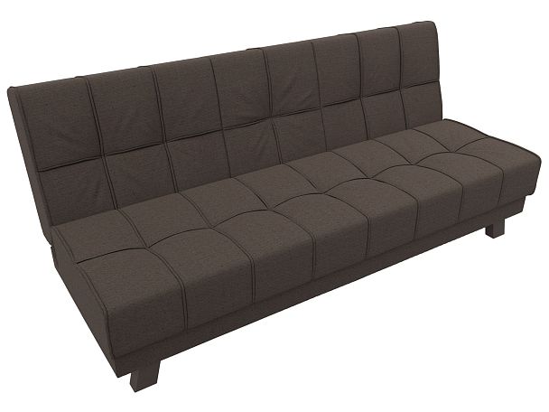 Диван прямой Винсент Рогожка коричневый - Вид 5