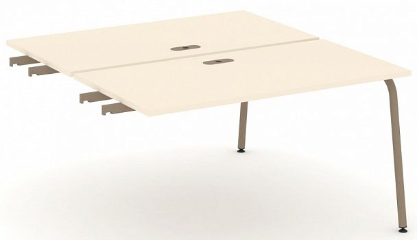 Двойной стол приставка к опорным тумбам "ESTETICA" ES.D.SPR-3-LK Сатин - Вид 1