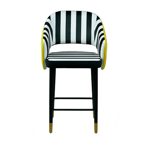 Стул барный Fly, комбинированный велюр, ножки бук - Вид 4