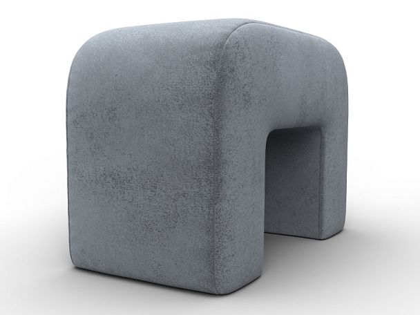 Пуф 008 Велюр серый - Вид 3