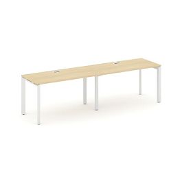 Style Project Next Рабочая станция односторонняя SN-59P.ORS-004 Акация Лорка/Металл Белый/Белый Заглушка 3160*600*750 - Фото предпросмотра