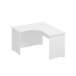 Стол эргономичный левый Комфорт К.134 белый премиум - Фото предпросмотра