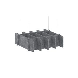 AcustiX Потолочная декоративная конструкция квадратная VE.PDK-KV-500 Морская Галька 500*500*155 - Фото предпросмотра