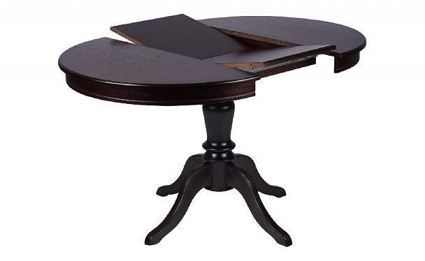 Обеденная группа стол Элат D90(130)х90х76 Венге и 2 стула Арктос Венге/Бежевый жаккард - Вид 3