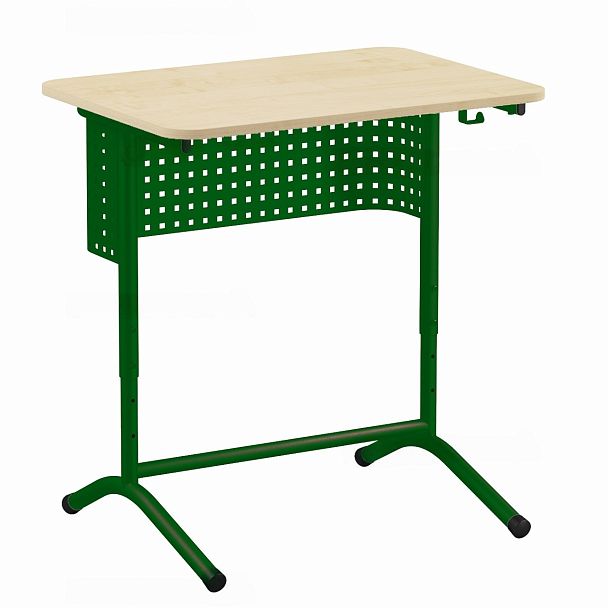 Стол ученический 103 РДП, 1-местный, регулируемый, на каркасе ДУГА с перфорацией (ЛДСП 16 мм), м/к Красный, Синий, Зеленый, гр.4-6 - Вид 4