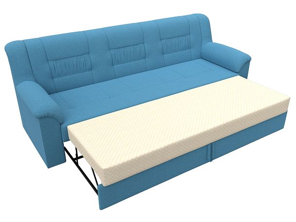 Диван прямой Карелия Рогожка голубой - Вид 7