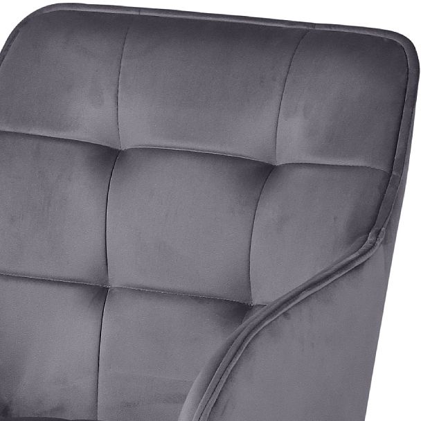 Комплект полубарных поворотных кресел Мони К, темно-серый H-15/черный, 2 шт. - Вид 7