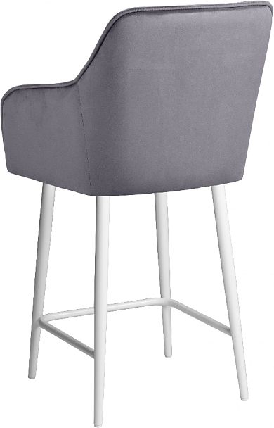 Комплект полубарных поворотных кресел Мони К, темно-серый H-15/белый, 3 шт. - Вид 6