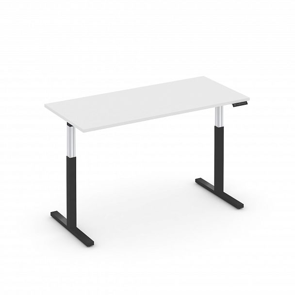Стол электроподъемный "MOVE UP" MV.SE-4.7 Черный металл / Белый Бриллиант - Вид 2
