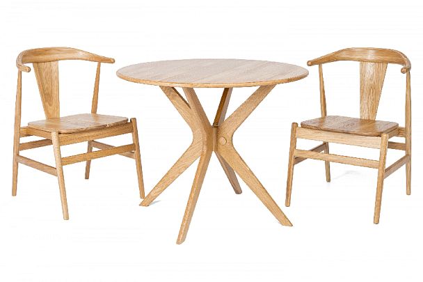 Стол деревянный из массива дуба Эмирель D95 Дуб темный - Вид 11