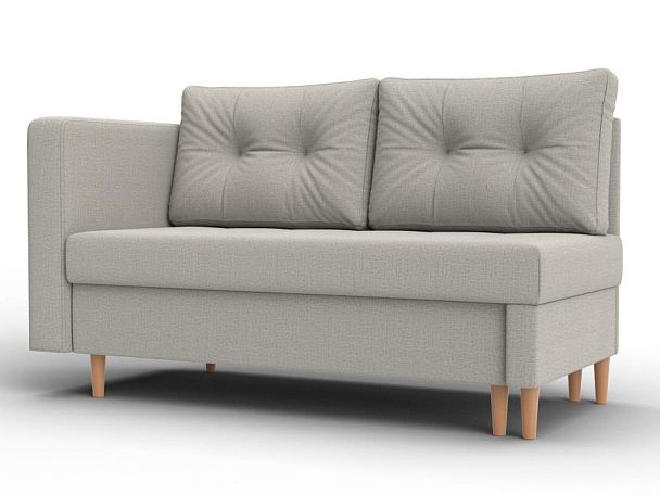 Кушетка Лига-098 Рогожка бежевый - Вид 1