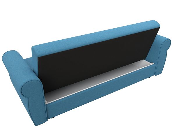 Диван-книжка Лига-019 Рогожка голубой - Вид 7