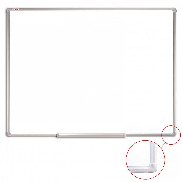 Доска магнитно-маркерная 90х120 см, алюминиевая рамка, ГАРАНТИЯ 10 ЛЕТ, STAFF, 235463 - Вид 4